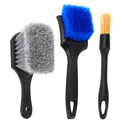 Vidspl Wheel Rim Tire & Carpet Cleaning Brush Set, Soft & Stiff Bristle Wash Cleaning Supplies Kit for Car All Exterior Surface and Car Interior Cleaning Brush for Car Truck SUV RV Motorcycle