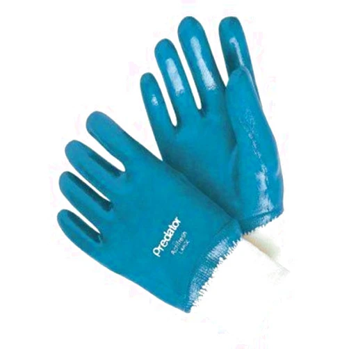 Memphis Glove 9761 Nitrile Coated Gloves, Large, Blue (Pack of 12)