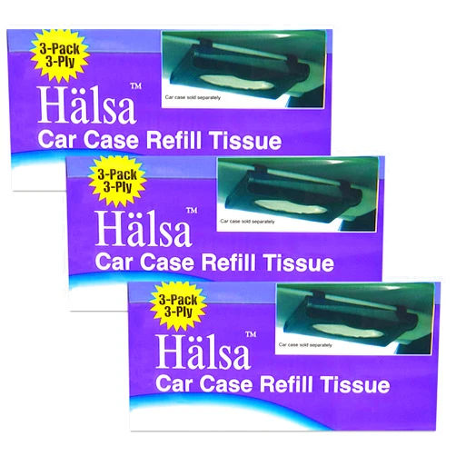 Artist Unknown (Ship from USA) 3 Packs Halsa Car Refill Tissue For Tempo Visor Tissue Holder Total 9 Refills