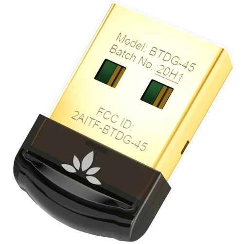 Avantree DG45 USB Bluetooth 5.0 Adapter Dongle for PC, Computer, Desktop, and Laptop - Compatible with Windows 11/10/8.1/8 Only - Connects Bluetooth Headphones, Speakers, Keyboards, Mice, and Printers