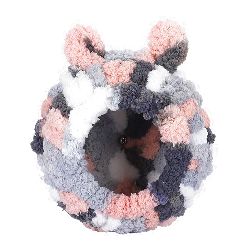 Yulexpy Pet Hanging Bird Nest, Parrot Snuggle Hut, Winter Warm Bird Nest, Parrot Habitat Cave for Parakeet Budgie Cockatiel Lovebird Canary Finch Conure (Grey)