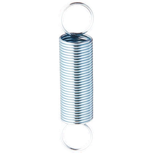 Prime-Line SP 9658 Extension Spring, Spring Steel Construction, Nickel-Plated Finish, 0.028 GA x 11/32 In. x 1-1/2 In., Closed Single Loop (2 Pack)