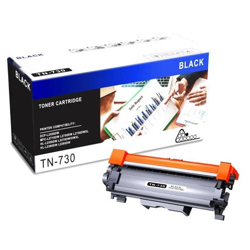 HPEORTONER Pack of 1 TN730 Black Toner Cartridge High Yield Replacement for Brother DCP-L2550DW MFC-L2710DW L2750DW L2750DWXL HL-L2350DW L2370DW/DWXL Printer (Page Yield Up to 2,500 Pages)