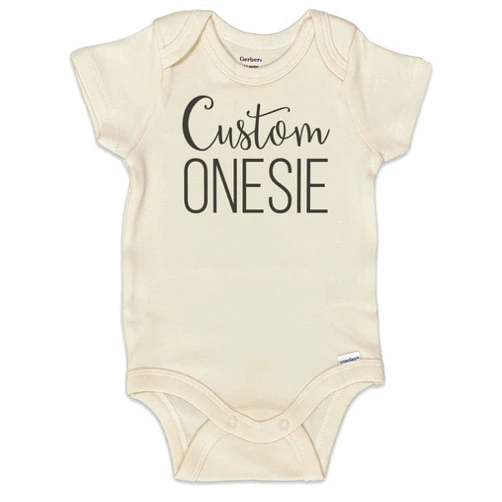 Kate & Meri Custom Baby Onesie Bodysuit | Personalized Baby Romper
