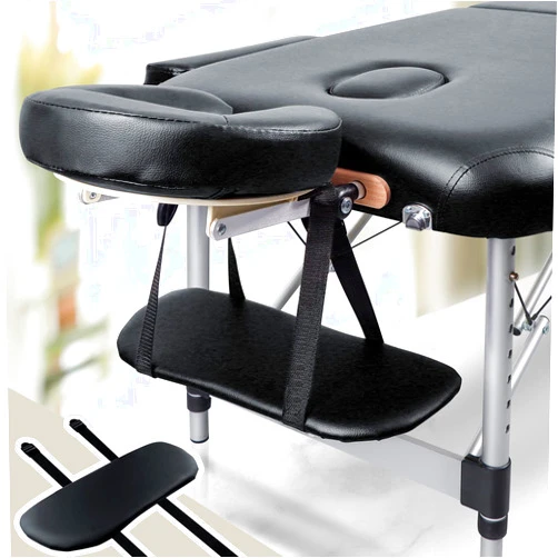 TOROKOM Soft Sponge Hanging Arm Rest for Massage Table, Hanging Arm Rest Sling Board Hanging Arm Rest Shelf Armrest Support for Massage Table SPA Beauty Salon Bed(Black)