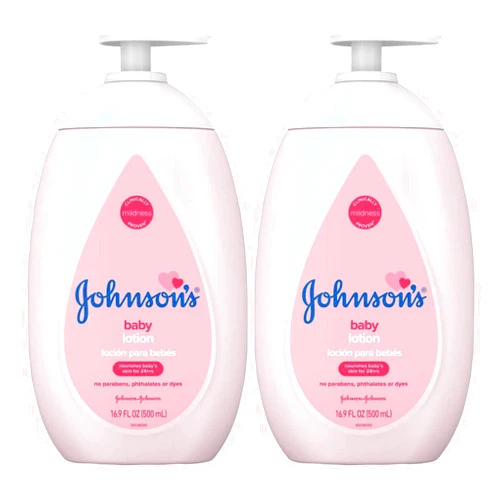 Johnson's Baby Johnsons Baby Lotion 16.9 Ounce Pump (500ml) (2 Pack)