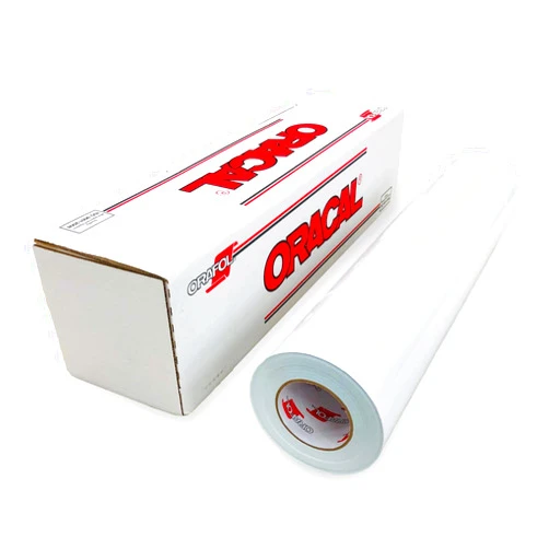 Orafol ORACAL Matte White Vinyl 651 - Adhesive Craft Vinyl Roll for Cricut, Silhouette, Cameo, Craft Cutters, Printers, and Decals - Outdoor & Permanent | 24