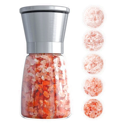 Ebaco Original Stainless Steel Salt or Pepper Grinder - Top Spice Mill with Ceramic Blades, Brushed Stainless Steel and Adjustable Coarseness By Pepper Grinder （Single Package）