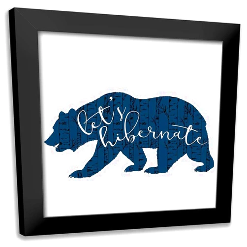 ArtDirect - Bailey, Ann 15x15 Black Modern Framed Art Print Titled: Lets Hibernate