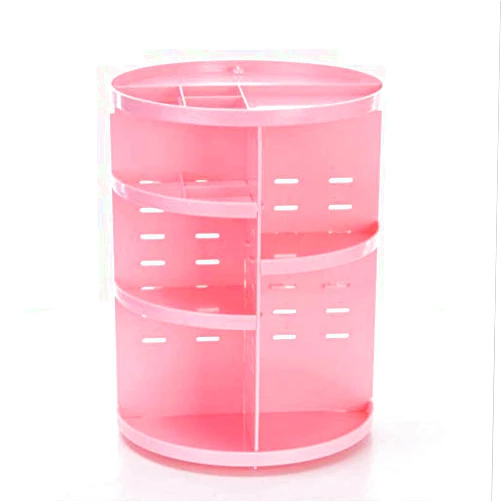 Anncus Comwarm Plastic Polygon Cosmetic Organizer Rotating Makeup Jewelry Storage Box Folding Divider Container For Desktop Sundries - (Size: 23 X 31cm, Color: 2)