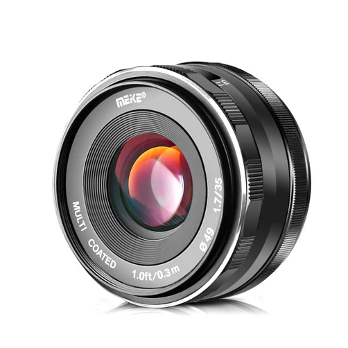 MEKE Meike 35mm F1.7 Large Aperture Manual Focus Prime Fixed Lens APS-C Compatible with Sony E-Mount Mirrorless Cameras NEX 3 3N NEX 5R NEX 6 7 A6600 A6400 A5000 A5100 A6000 A6100 A6300 A6500 A6700