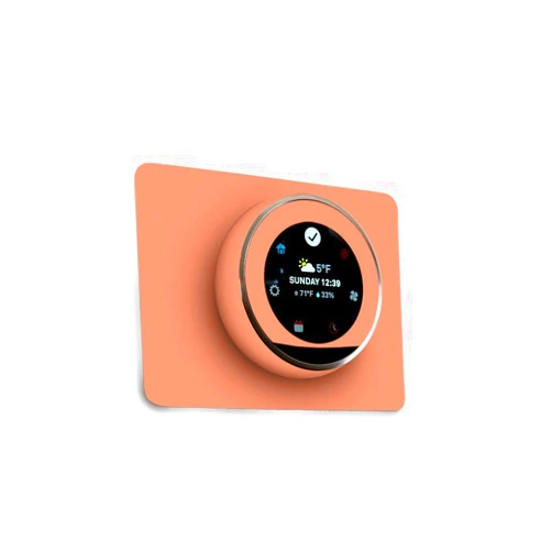 MIGHTY SKINS MightySkins Skin Compatible with Nest Thermostat - Solid Peach | Protective, Durable, and Unique Vinyl Decal wrap Cover | Easy to Apply, Remove, and Change Styles | Made in The USA
