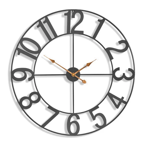 Sorbus Large Wall Clock for Living Room Decor - Wall Clock for Kitchen - 32 inch Big Wall Clock Decorative - Battery Operated Analog Large Clock for Bedroom, Home, Kitchen, Office, Wall Decor (Black)