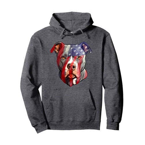 American Pitbull Breeder Dog Lover And Owner Gifts Pit-Bull Terrier Breeder Pittie Dog USA American Pitbull Pullover Hoodie