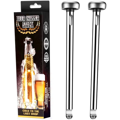 Katzone Beer Chiller Stainless Steel Sticks - Set of 2