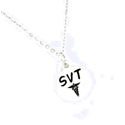 JKCE Designs SVT Medical Awareness Gift, SVT Necklace, Supraventricular Tachycardia, Medical Condition Jewelry, Medical Awareness Jewelry Gift For Her