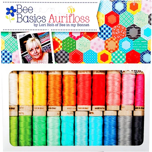 Aurifil Lori Holt Bee Basic Aurifil Thread Kit 20 Small Spools Aurifloss LH30BB20