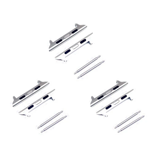 NEWON 3 PACK [Spring Bar] Watch Strap Connector Adapter Compatible with Apple Watch Band, For iWatch Attachment/Clip/Clasp/Hardware/Lug
