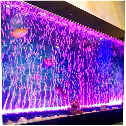 HCDMRE LED Air Bubble Light Aquarium Light Underwater Submersible Fish Tank Light Color Changing Making Oxygen Aquarium Tools,Us Plug,46cm/18.1