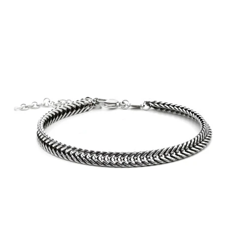 Galis Chain Bracelets For Men - Premium Stainless Steel Mens Bracelet, Silver Plated Non Tarnish Bracelet - This Snake Chain suits as Everyday Men's Bracelets is Stylish Gifts For Him 8
