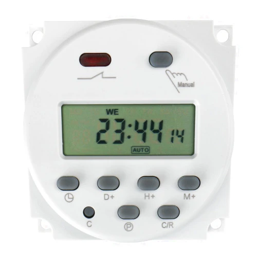 Baomain CN101A DC/AC 24V Digital LCD Power Programmable Timer Time Switch Relay 16A