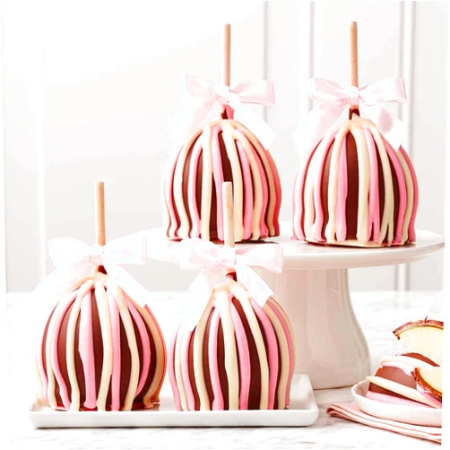 Mrs. Prindable's Mrs Prindables Baby Pink Triple Chocolate Caramel Apple 4-Pack
