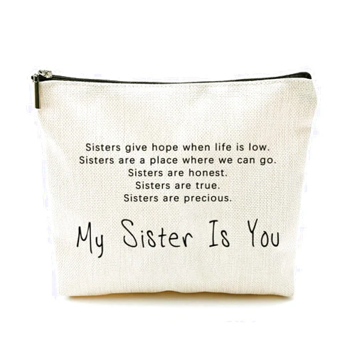 Leartoflife Cherished Bonds My Sister Is You Makeup Bag – A Sisterly Gift