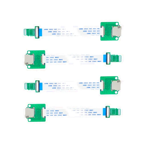 UCTRONICS Micro SD to Micro SD Card Male to Female Flexible Extender, 15cm/5.9in Micro SD Card Extension Cable Adapter Compatible with Raspberry Pi, Arduino, and 3D Printer, 4 Pack