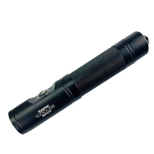 Tovatec T1000 Spot USB 1000 Lumen Waterproof Underwater Scuba Diving Light with Lanyard and Padded Box, T1000S