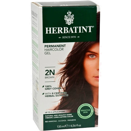 Herbatint Permanent Herbal Haircolour Gel 2N Brown - 135 ml