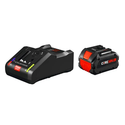 BOSCH GXS18V-16N14 18V Starter Kit with (1) CORE18V® 8 Ah High Power Battery and (1) 18V 16 Amp Battery Turbo Charger