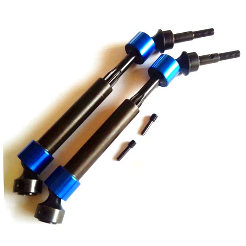 Raidenracing Harden Steel Splined Front/Rear CVD Universal Drive Shaft Axles fits Traxxas 1/10 Maxx - 1PR
