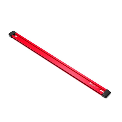Olsa Tools Aluminum Socket Organizer Rail | Professional Quality Socket Rail Holder With No Clips (Red)
