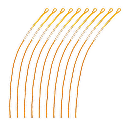 DGHJO 10Pcs/Pack Braided Fly Fishing Loop Connector 20LB/30LB/50LB Fly Line Loop Connectors Braided Leader Fishing Accessories