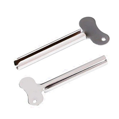 Much Hotter 2Pcs Stainless Steel Toothpaste Squeezer, Tube Key Squeezers,Metal Tube Squeezer Key Toothpaste Roller Tube Wringer,Key Roller Dispenser Wringer Tools, for Paint, Cream, Cosmetic and Hair Dye