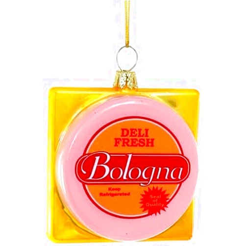 The Bridge Collection Deli Fresh Bologna Christmas Ornament - Realistic Food-Themed Sandwich Meat Ornament