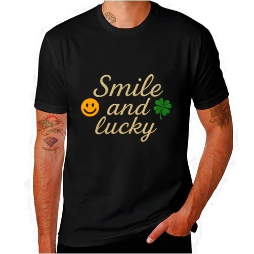 SHEXING Breathable Black Men Graphic T-Shirt Summer Cotton Short Sleeve Casual Tee Streetwear Top for Beach Travel