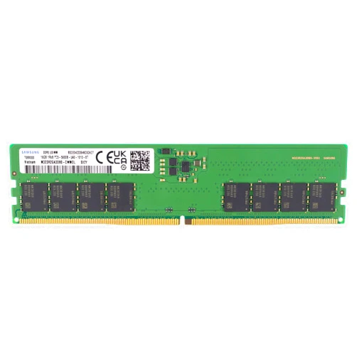 Samsung 16GB DDR5 5600MHz PC5-44800 CL46 UDIMM 1Rx8 Single Rank 1.1V Non-ECC DIMM 288-Pin Desktop PC RAM Memory M323R2GA3DB0-CWM