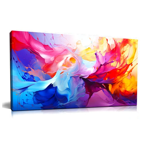 GUGIKA Abstract Wall Art for Living Room, Colorful Canvas Wall-Art for Bedroom, Print Paintings, Size 20x40 Inches