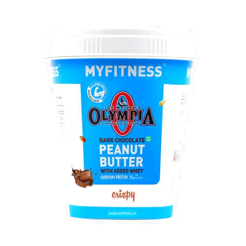 MYFITNESS Peanut Butter Dark Chocolate Olympia Non-GMO Gluten-free No Preservative All Natural Ingredient High Protein Made with American Recipe (17.9 Ounce)