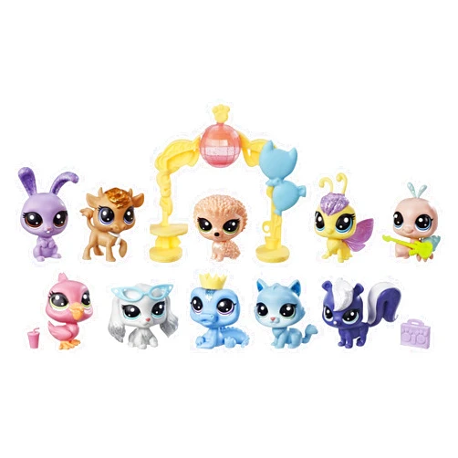Littlest Pet Shop Sparkle Spectacular Collection Pack Toy, Includes 10 Glitter Pets, Ages 4 and Up