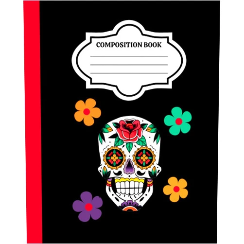 Ann C.K. Nickell Sugar Skull Senor Composition Notebook Journal