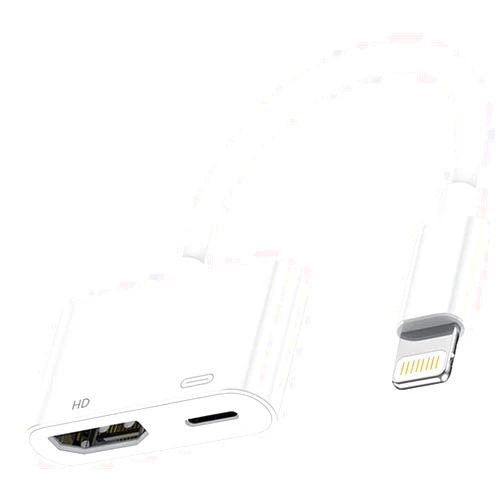 CELLWORLD Lightning Digital AV Adapter 1080P [Apple MFi Certified] iPhone HDMI Adapter TV Lightning to HDMI Plug and Play Cable for iPhone 14/13/12/SE/11/XS/XR/X/8/7 to TV/HDTV/Monitor/Projector, White