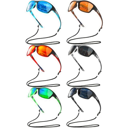 Leelosp 6 Pack Polarized Sport Sunglasses for Women Men UV Protection Fishing Driving Cycling Running with Strap Holders