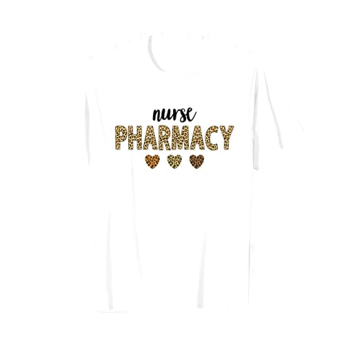 Nurse And Pharmacy Squad Men Women Apparels Pharmacy nurse Squad Leopard For Pharmacist Crew T-Shirt