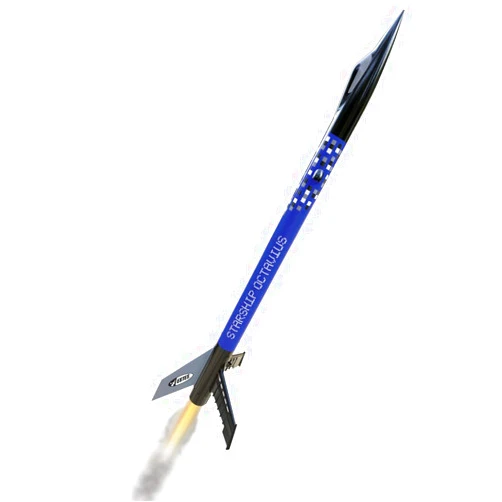 Estes Starship Octavius Flying Model Rocket Kit 7284| Snap Together Beginner Kit | Soars up to 1100'