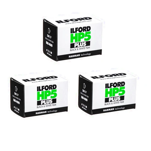Ilford 1574577 HP5 Plus, Black and White Print Film, 35 mm, ISO 400, 36 Exposures (Pack of 3)
