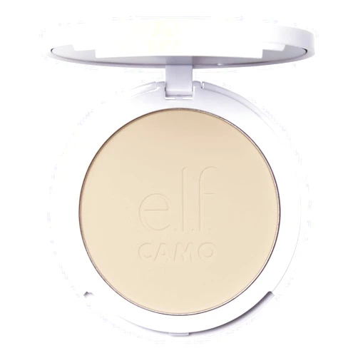 e.l.f. Camo Powder Foundation, Lightweight, Primer-Infused Buildable & Long-Lasting Medium-to-Full Coverage Foundation, Fair 120 N