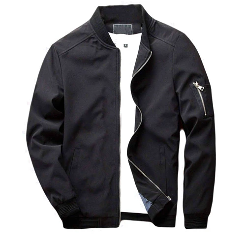 sandbank Men's Slim Fit Lightweight Softshell Flight Bomber Jacket Coat