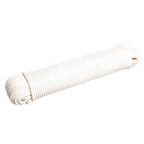 HLLbuy Solid Cotton Rope Clothesline Cotton Rope 1/6''and 1/4'' by 50ft and 100ft All Purpose for Indoor&Outdoor Use, Crafting and Art Projects(100ft)